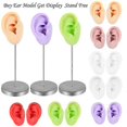 thumbnail image 5 of (Skin Color) Professional Silicone Left Right Ear Model for Cosmetic Training Realistic Human Ear Mannequin Jewelry Display Props skin color, 5 of 5