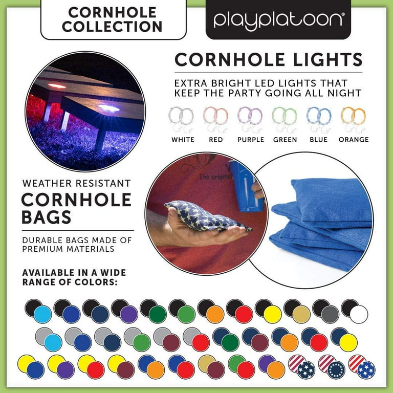 Cornhole Bags 4 Bean Bags 22 Colors Orange Purple Navy Yellow