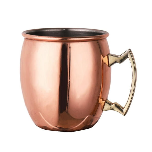 Cóctel Acero Inoxidable 304 Brillante Martillado Bañado en Cobre Mula Moscú