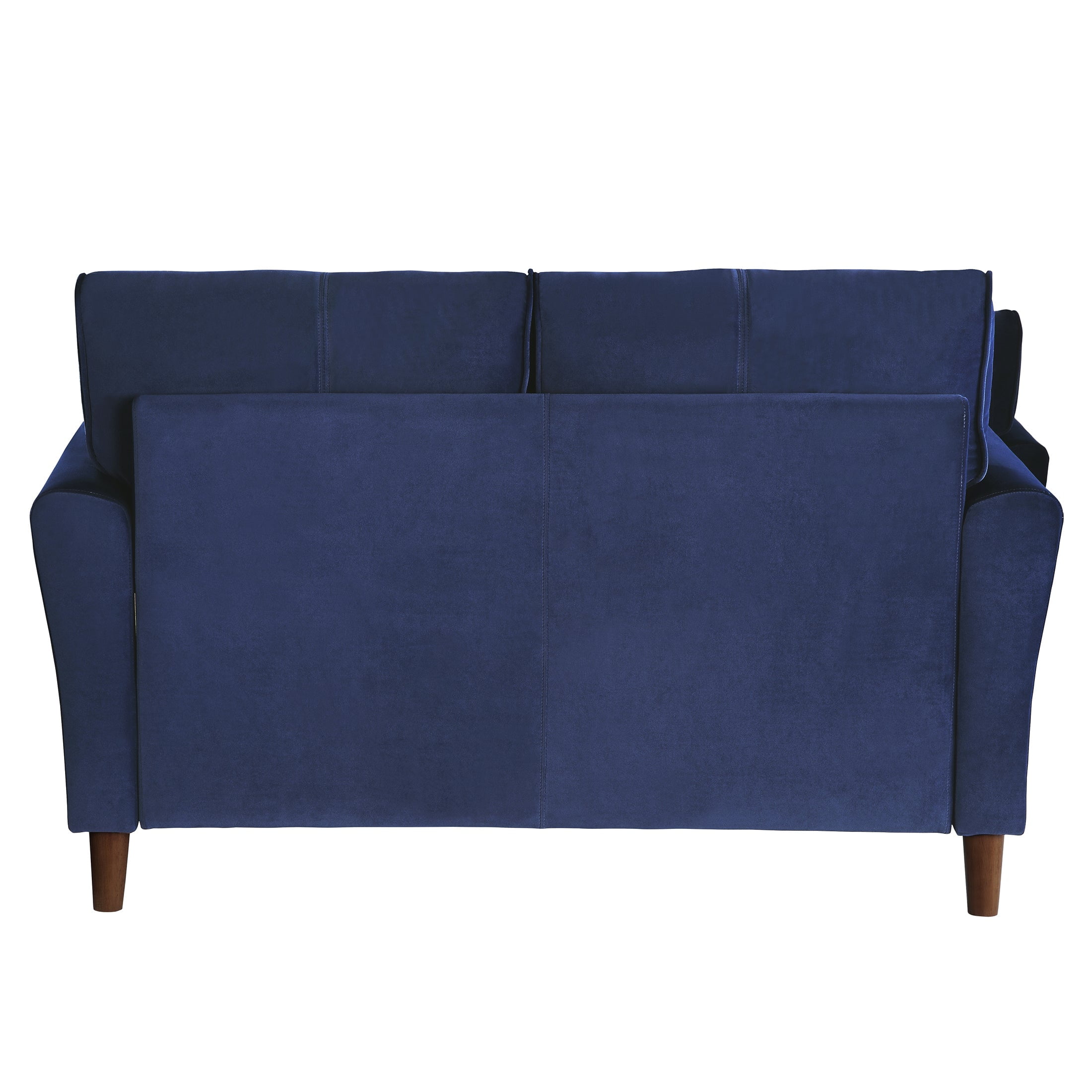 OakvillePark Copley Velvet Fabric Upholstered Living Room Loveseat, Blue