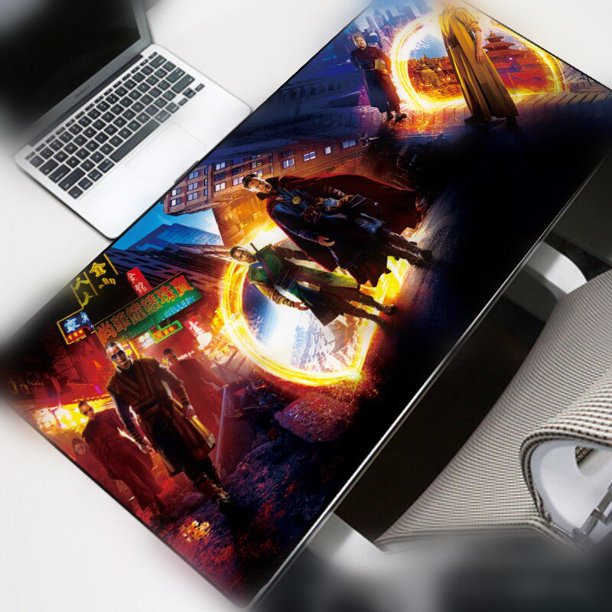 Alfombrilla de ratón grande portátil de Spiderman, 70x30cm, alfombrilla de escritorio de PU impermeable, cubierta de mesa de teclado para LOL LIUWENJING unisex