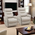 thumbnail image 2 of Starlight Canyon Home Beige Recliner Chairs Set of 2 – Power Lift Recliner with Headrest, 2 of 4