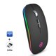 thumbnail image 5 of HXSJ M103FG 1600DPI Bluetooth-Compatible 5.1 + 2.4G Conjunto de mouse inalámbrico (Dual), 5 of 9