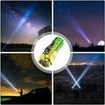thumbnail image 5 of Flashlight Super Bright Mini Three Eyed ABS Flashlight Hat Clip Light Running Headband Head Lamps Strip Light Headband Headlight Rechargeable Work Hat with Light Walking Light for Night Walking Dog, 5 of 9