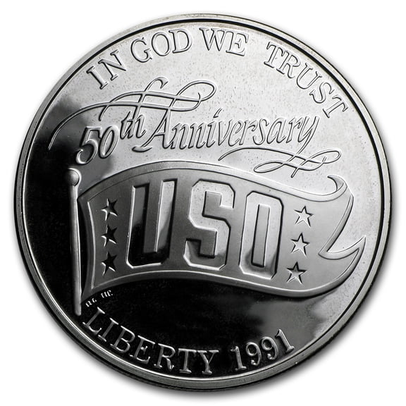 1991-S USO $1 Silver Commem Proof (w/Box & COA)