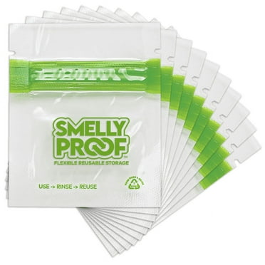 50pk Bulk, Smelly Proof Micro Bags - Ultra-Durable, Reusable, BPA-Free, 2" x2", US-Made, 50 Pcs