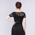 thumbnail image 4 of Blusa de Manga Corta para Mujer Sunnimix de Salón La Tango Negro L, 4 of 8