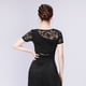 thumbnail image 4 of Blusa de Manga Corta para Mujer Sunnimix de Salón La Tango Negro L, 4 of 8