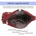 thumbnail image 4 of Women Shoulder Handbag Roomy Multiple Pockets Bag Ladies Crossbody Purse Fashion Tote Top Handle Satchel, 4 of 6