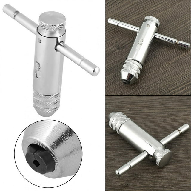 LAFGUR 3mm-8mm Reversible T-Handle Ratchet Wrenches M3-M8 T Bar Handle Ratchet Tap