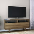 thumbnail image 2 of Boahaus Cousy Oak Brown Sideboard 27" H, 57" W, 2 Compartments, 2 Open Shelves, 2 of 5