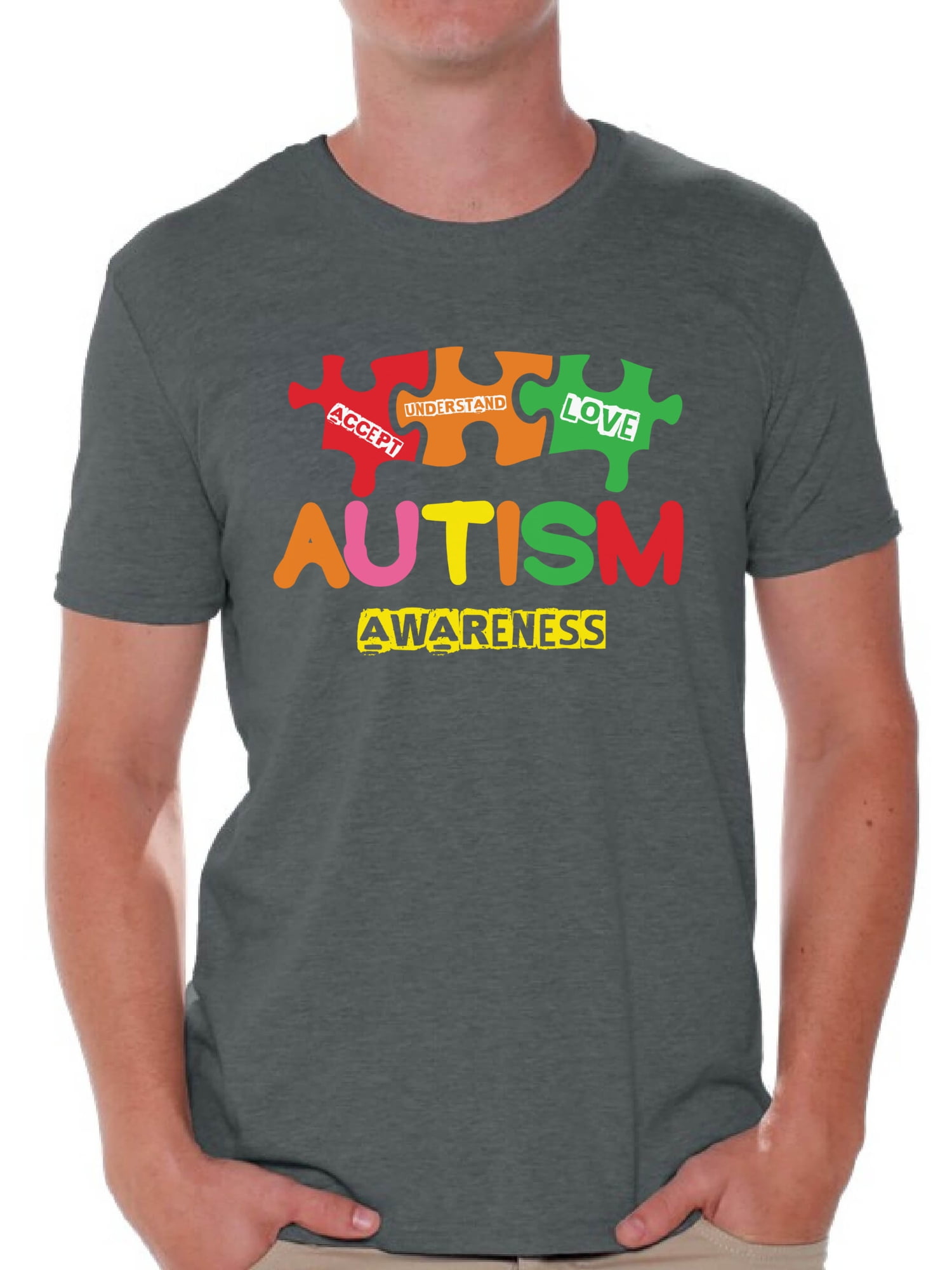 Awkward Styles Autism Awareness T shirts Men's Support Autism Shirt Men ...