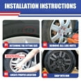 thumbnail image 7 of 4Pcs/Set 16" Hubcaps Wheel Rims Cover for 2007-2012 Nissan Altima/2008-2009 Nissan Altima Coupe Compatible with Steel Wheels Bolt on Installation(16-inch,Black Matte), 7 of 7