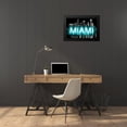 thumbnail image 4 of Carr, Hailey 24x17 Black Modern Framed Museum Art Print Titled - Neon Miami AB, 4 of 5