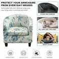 thumbnail image 6 of Club Chair Slipcovers Stretch Armchair Sofa Slipcover Washable Removable Floral Tub Sofa Couch Cover, 6 of 9