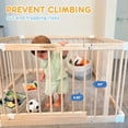 thumbnail image 6 of HARPPA Wooden Baby Gate Playpen, Large Play Yard Fence for Toddlers, Adjustable Shape, 57" x 57" x 24", 6 of 16