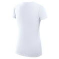 thumbnail image 3 of Women's G-III 4Her by Carl Banks White Boston Celtics Super-Slim Fit Lightweight Large City Logo V-Neck T-Shirt, 3 of 3
