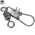 thumbnail image 2 of Fishing Swivels Connector,100Pcs Interlock Snap Ball Fishing Accessory Fishing Swivel Modern Innovation, 2 of 13