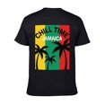 thumbnail image 6 of T-shirt Jamaica Palm Grove  Soft Cotton Adult Heat-Transfer Graphic T-Shirt - 180g Breathable Fabric, Unisex Summer Casual Wear with Durable Heat-Printed Design, 6 of 10