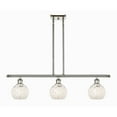 thumbnail image 3 of Innovations Lighting - White Mouchette - 3 Light Stem Hung Island In Modern, 3 of 7