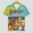 thumbnail image 3 of Scooby-doo Scooby Women's Pajama Set 2-Piece Sleepwear Loungewear Button Down Short Sleeve Summer Silky PJ Set, 3 of 8