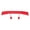 Red, variant on Walbest Mini Universal Car Spoiler Wing Auto Car Tail Wing Mini Auto Carbon Fiber Texture Decoration Auto Car Rear Tail Decoration, 6.7Inch, White
