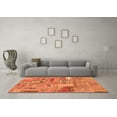 thumbnail image 3 of Ahgly Company Indoor Rectangle Patchwork Orange Transitional Area Rugs, 8' x 12', 3 of 4