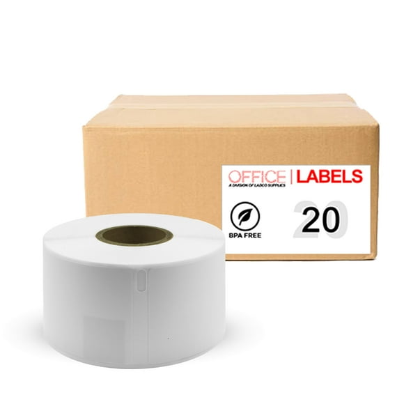 20 Rolls of 30321 Compatible Large Address Labels for DYMO 1-4/10" x 3-1/2" (36mm x 89mm)