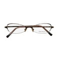 thumbnail image 2 of NEW VERA WANG V100 WOMENS/LADIES CAT EYE HALF-RIM SHINY BROWN FRAME DEMO LENSES 47-17-130 EYEGLASSES/EYEGLASS FRAME, 2 of 9