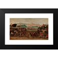 thumbnail image 2 of Circle of Juan de la Corte 14x10 Black Modern Framed Museum Art Print Titled - Abigail Presents Gifts to David (Between 1630 and 1660), 2 of 5