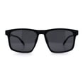 thumbnail image 4 of Polarized Gentlemanly Hipster Mens Sport Horn Rim Plastic Sunglasses [Black Blue White - Black], 4 of 7