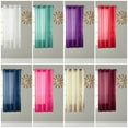 thumbnail image 3 of 2PC SOLID SHEER VOILE PANEL INDOOR WEDDING GROMMETS WINDOW CURTAIN, 3 of 3