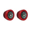 thumbnail image 1 of Riwesomey Cubiertas de 2 uds para encendedor de cigarrillos de coche, tapa de enchufe, Protector de tipo brújula de aleación de aluminio rojo, Universal Automoción decorativa y accesorios Riwesomey VI018761-00B, 1 of 6