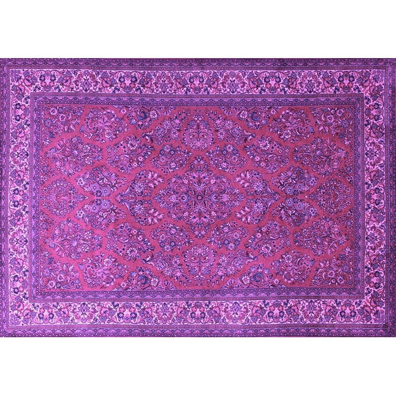 Ahgly Company Indoor Rectangle Persian Purple Traditional Area Rugs, 6' x 9'