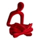 thumbnail image 5 of Estatua de pensador abstracto, figura humana, decoración novedosa, adorno decorativo de escritorio Rojo, 5 of 9