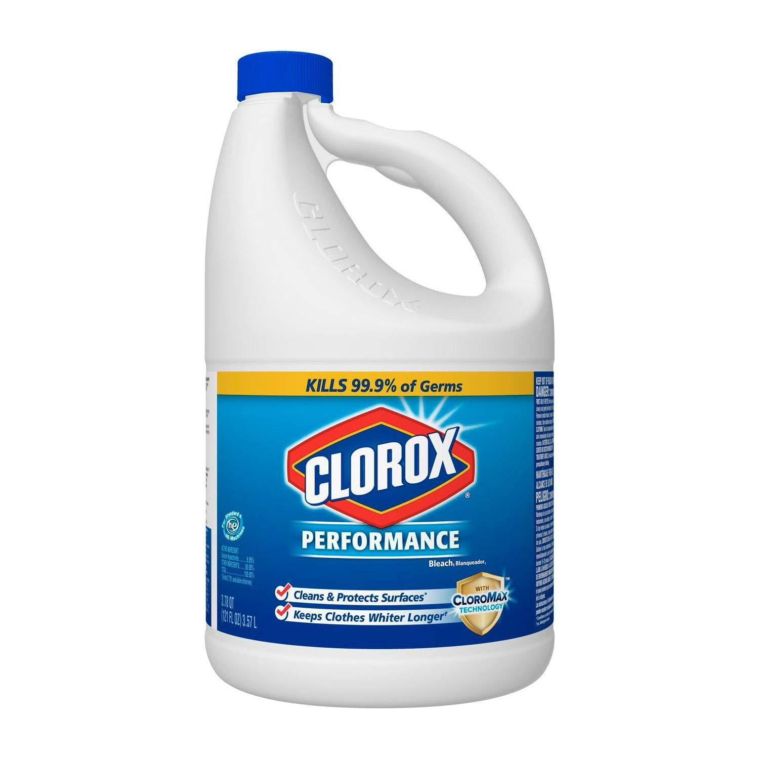 Clorox Performance Bleach, 121 Oz, Pack of 2