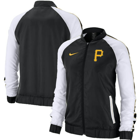 Women's Nike Black Pittsburgh Pirates Varsity Logo Full-Zip Jacket