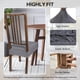 thumbnail image 2 of Juego de 4 Fundas para Asiento de Silla de Comedor SearchI en Jacquard Gris, 2 of 8