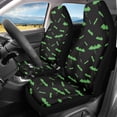 thumbnail image 2 of XYZCANDO Green Bat Car Seat Covers for Man Waterproof Car Front Seat Covers Soft Elastic, for Vehicle SUV Van, 2 of 10