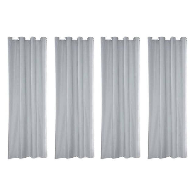 DOLITY 4x Panneau de Rideau de Fenêtre Imperméable Extérieur Occultant Draperie Intimité 54x108 Pouces 4 Pcs 54x108 Pouces