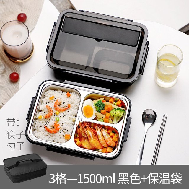 Fiambrera de acero inoxidable 304 para trabajadores de oficina, fiambrera con aislamiento de gran capacidad, para exteriores xuanjing unisex