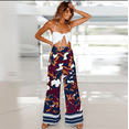 thumbnail image 3 of Amerteer Women's Floral Print Comfy Stretch Palazzo Wide Leg Lounge Pants-L, 3 of 7