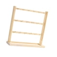 thumbnail image 4 of Expositor de pendientes de madera, expositor de joyas, soporte para pendientes de mostrador 3 niveles, 4 of 9