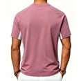 thumbnail image 4 of Kalauyu Mens Athletic Short Sleeve Round Neck Cotton Blend T Shirts Two Tone Side Panel Soft Breathable Summer Daily Color Block Casual Gym Tees, 4 of 6