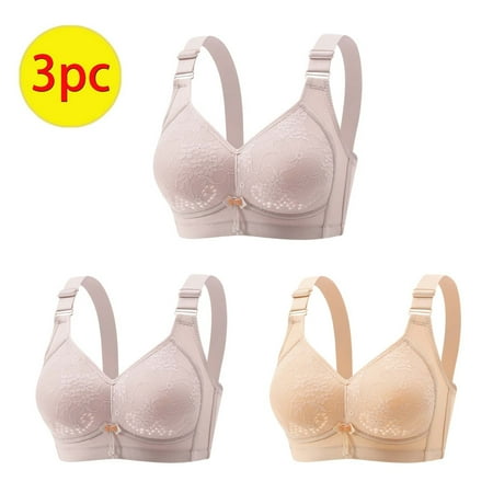 LLYWEY Plus Size Comfort Bra on Clearance Bralettes Ladies Sport Bra Style-675 Women Multiway Bra Feature Adult Female T-Shirt Sports Bras Khaki 36B