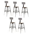 thumbnail image 1 of Taburete National Public Seating 6218HB-10-CN, acero negro, paquete de 5, 1 of 9