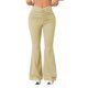 thumbnail image 1 of Pantalones largos ligeramente acampanados con cintura en V para mujer, ideales para el verano, 1 of 8