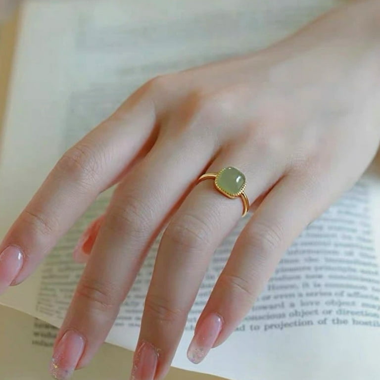 Gold Rings for Women Bluestone Ring Bluestone Gold Ring Jewelry Wedding Bands Engagement Rings Walmart