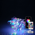 thumbnail image 1 of Jinsinto 5V Symphony Leather Line Fairy Lights Bluetooth Voice Control USB24 Key Controller Festive Atmosphere Decorative Light Bar, 5m, 1 of 5