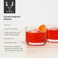 thumbnail image 3 of Viski Raye Crystal Glasses for Negroni Margarita Whiskey Neat 8 oz Set of 4, 3 of 7
